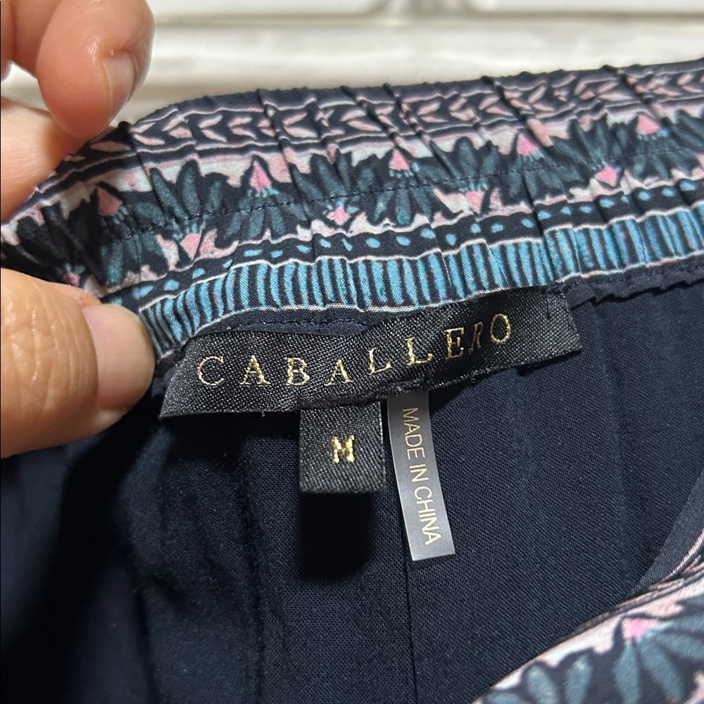 Cabellero Miller Wide Leg Floral Trousers Pant - Size Medium - Picture 7 of 8